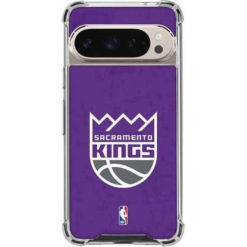 NBA Sacramento Kings Distressed Google Pixel 9/9 Pro Clear Case